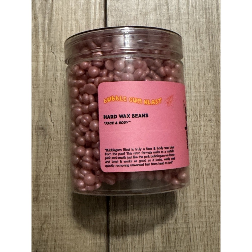 New! Wakse Bubble Gum Blast Hard Wax Beans for Face & Body‎ 4.8oz Metallic Pink